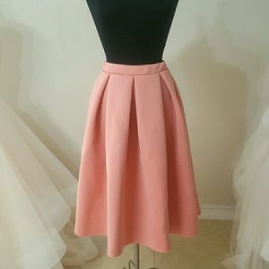 Nordstrom Rack retro pinup pleated blush skirt